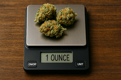How many grams to an ounce of weed​